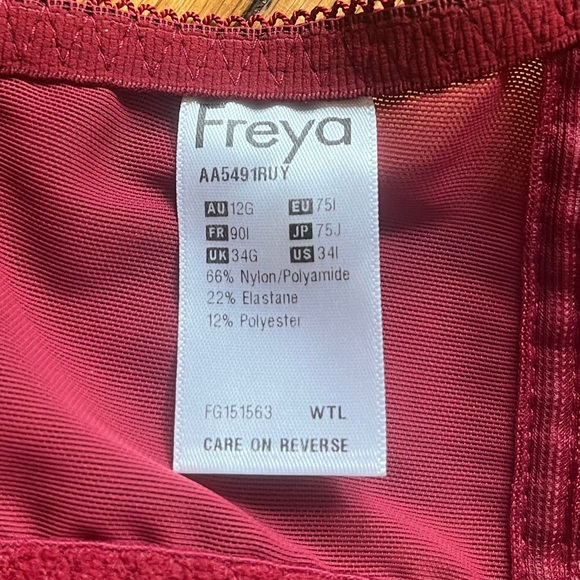 freya women’s expression underwire plunge bra - Picture 3 of 4